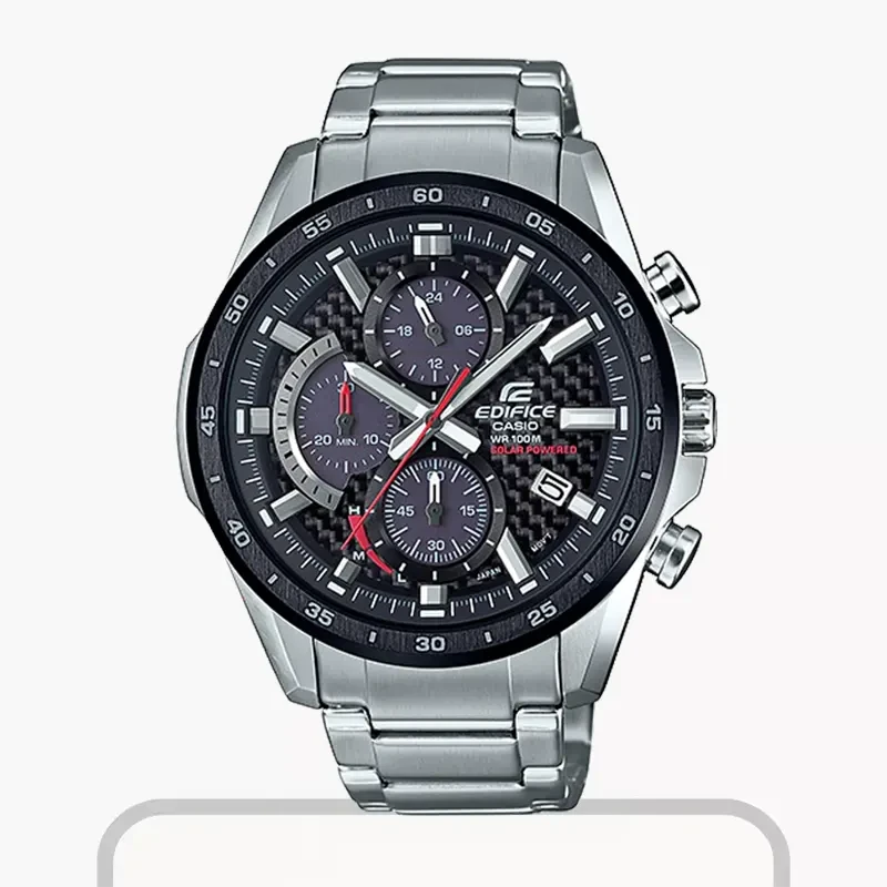 Casio Edifice Chonograph Solar Powered Quartz Men's Watch- EQS-900DB-1AV